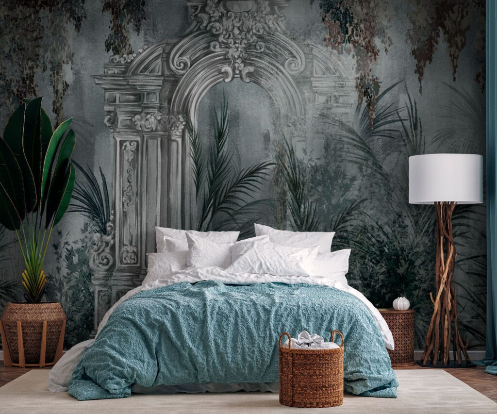 Elegante boog te midden van weelderig groen — interieur 2
