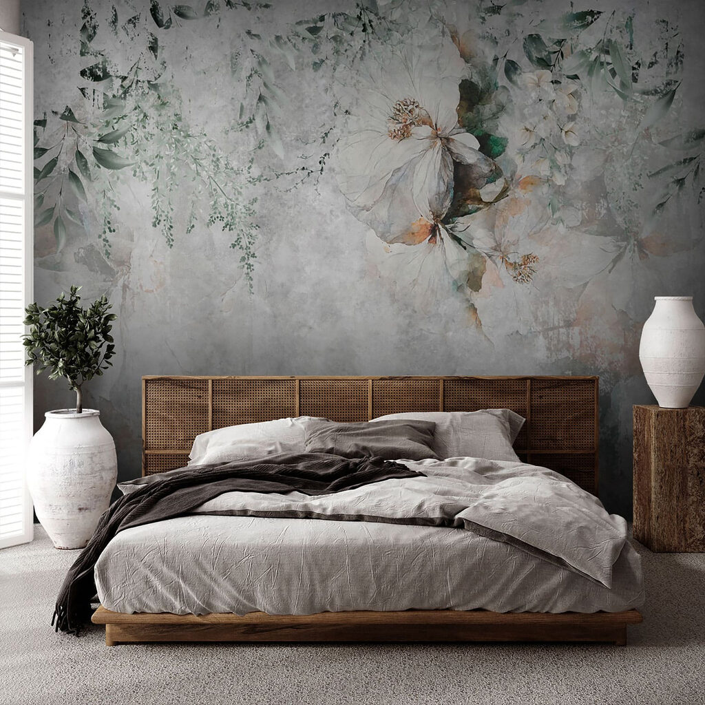 Bloemen verdwijnen in verf — interieur 6