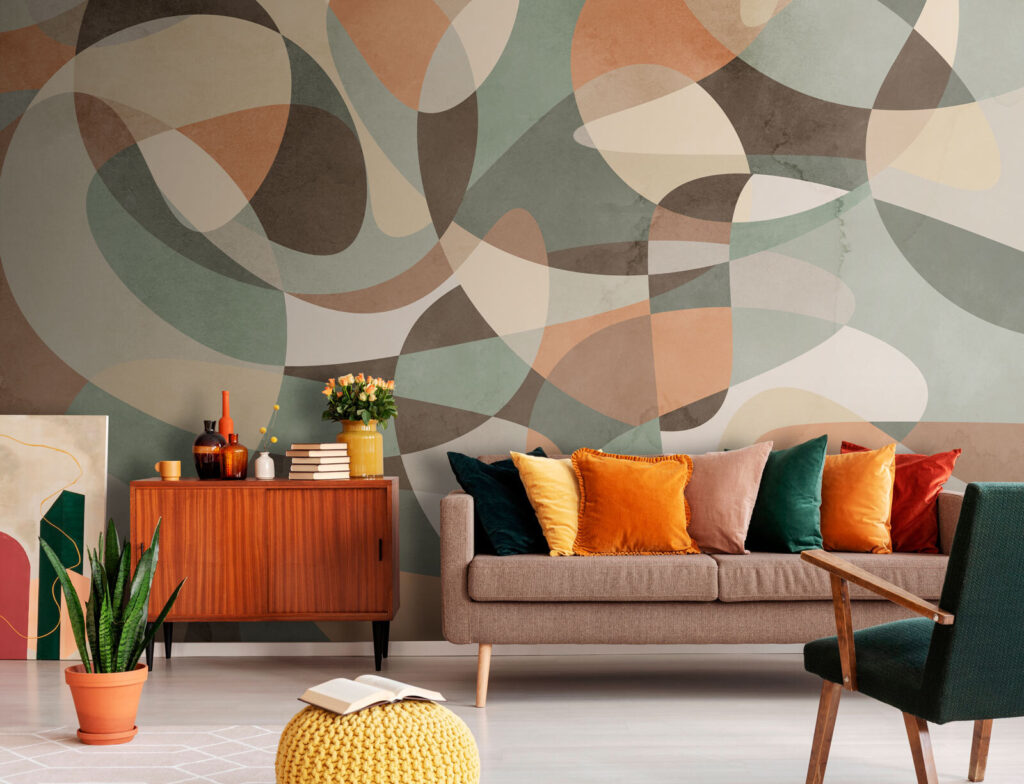 Kleurrijk patroon op een oppervlak — interieur 1