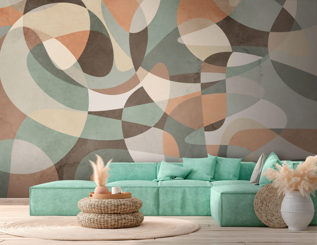 Kleurrijk patroon op een oppervlak — interieur 4