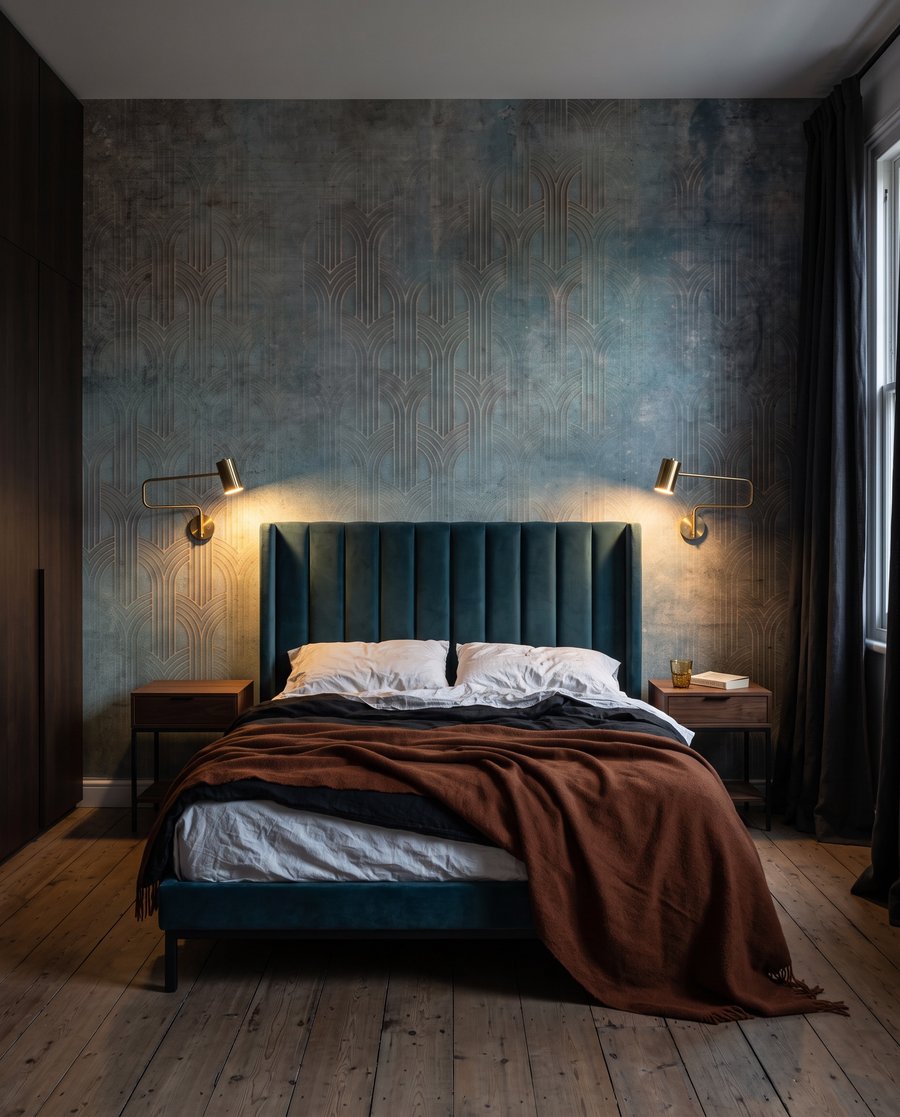 Blauw met warme sporen — interieur 2