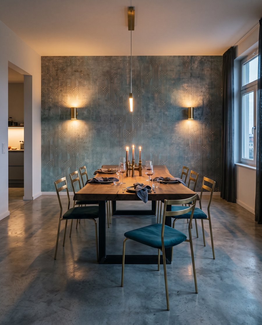 Blauw met warme sporen — interieur 7