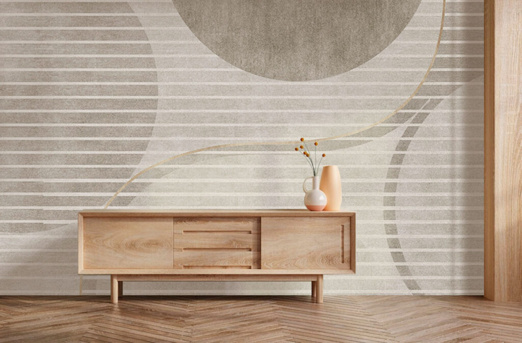Cirkels achter witte strepen — interieur 3
