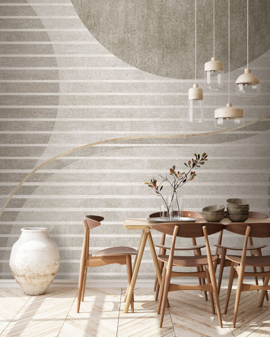 Cirkels achter witte strepen — interieur 1