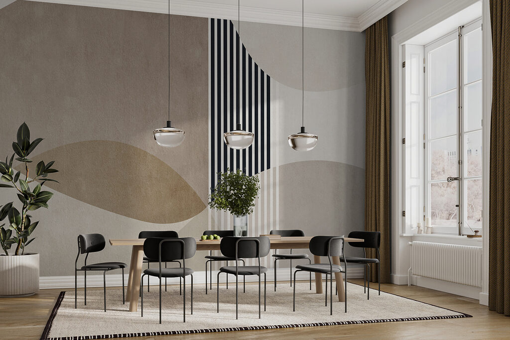 Abstracte vormen in neutrale tinten — interieur 5