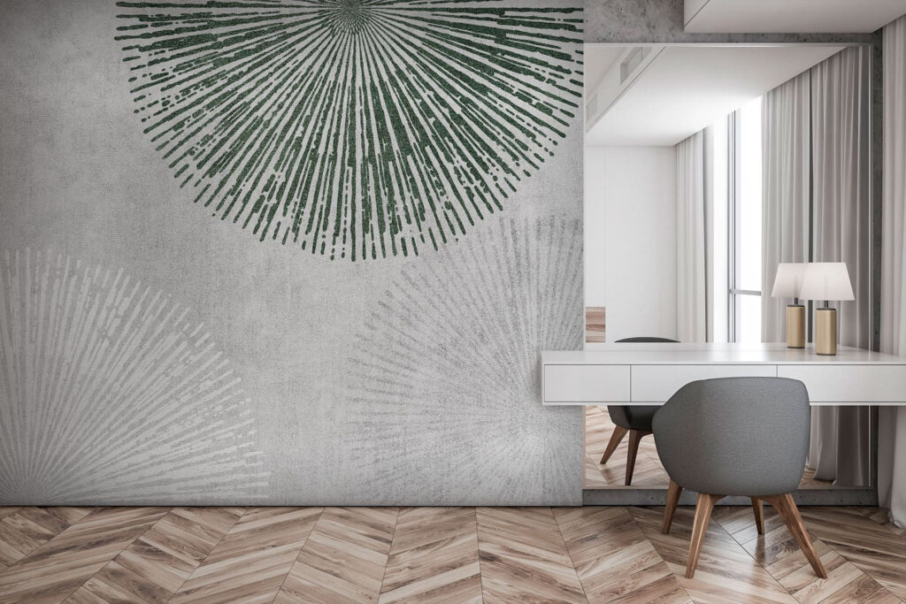 Cirkels van fijne stralen — interieur 2