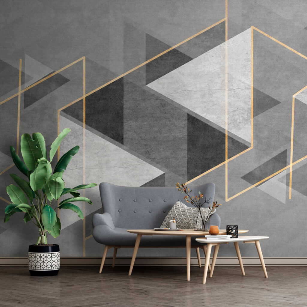 Driehoeken in grijze diepte — interieur 2