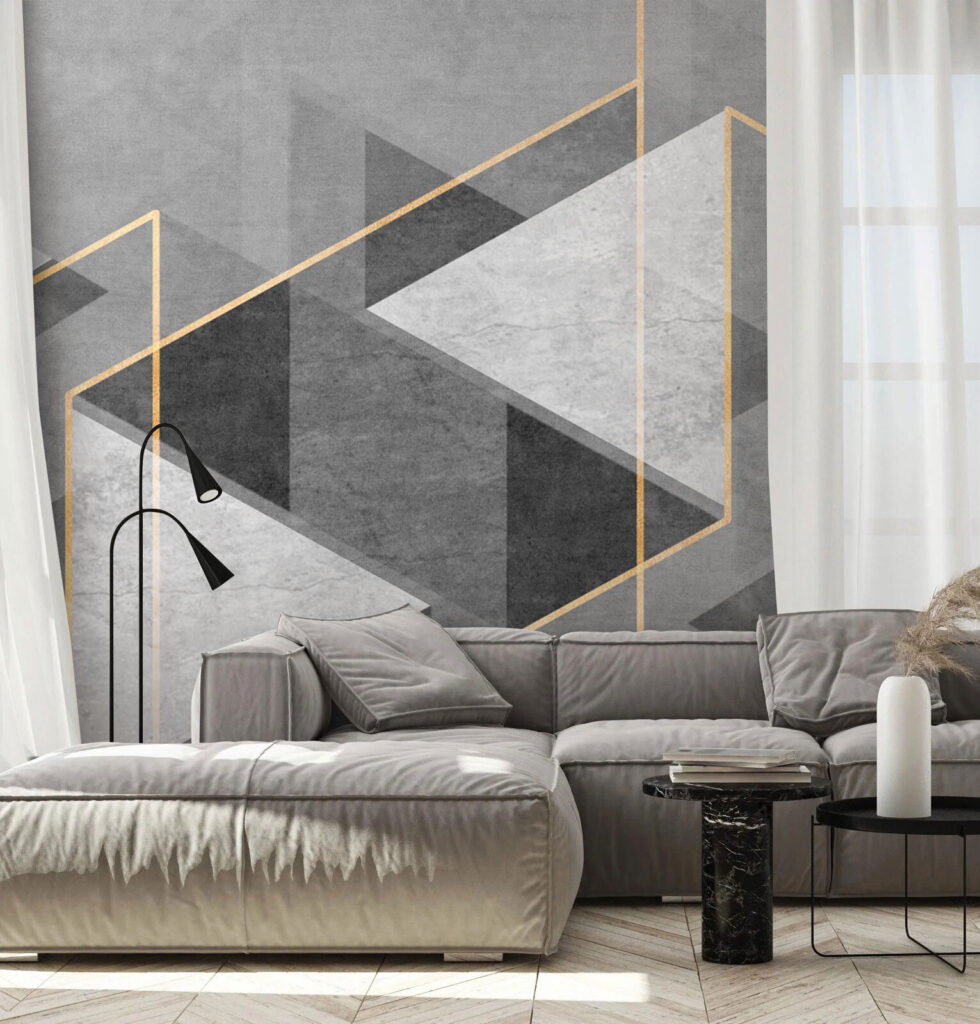 Driehoeken in grijze diepte — interieur 3