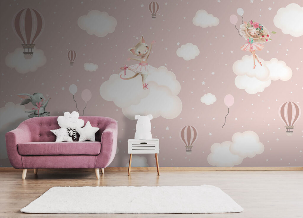 Kat in een tutu op een wolk — interieur 1