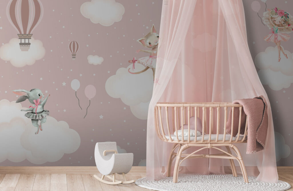 Kat in een tutu op een wolk — interieur 2