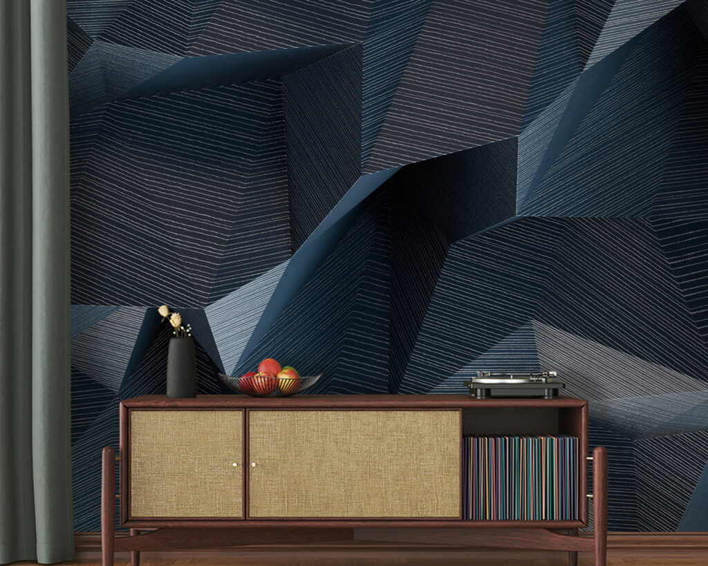 Donkere facetten met ribbels — interieur 2