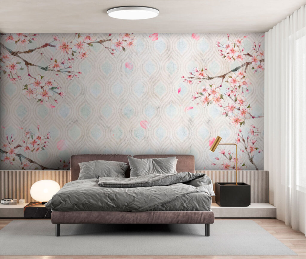 Bloesem rond een sierpatroon — interieur 2