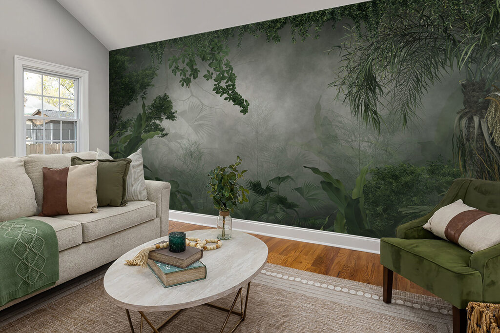 Groene jungle in nevel — interieur 4