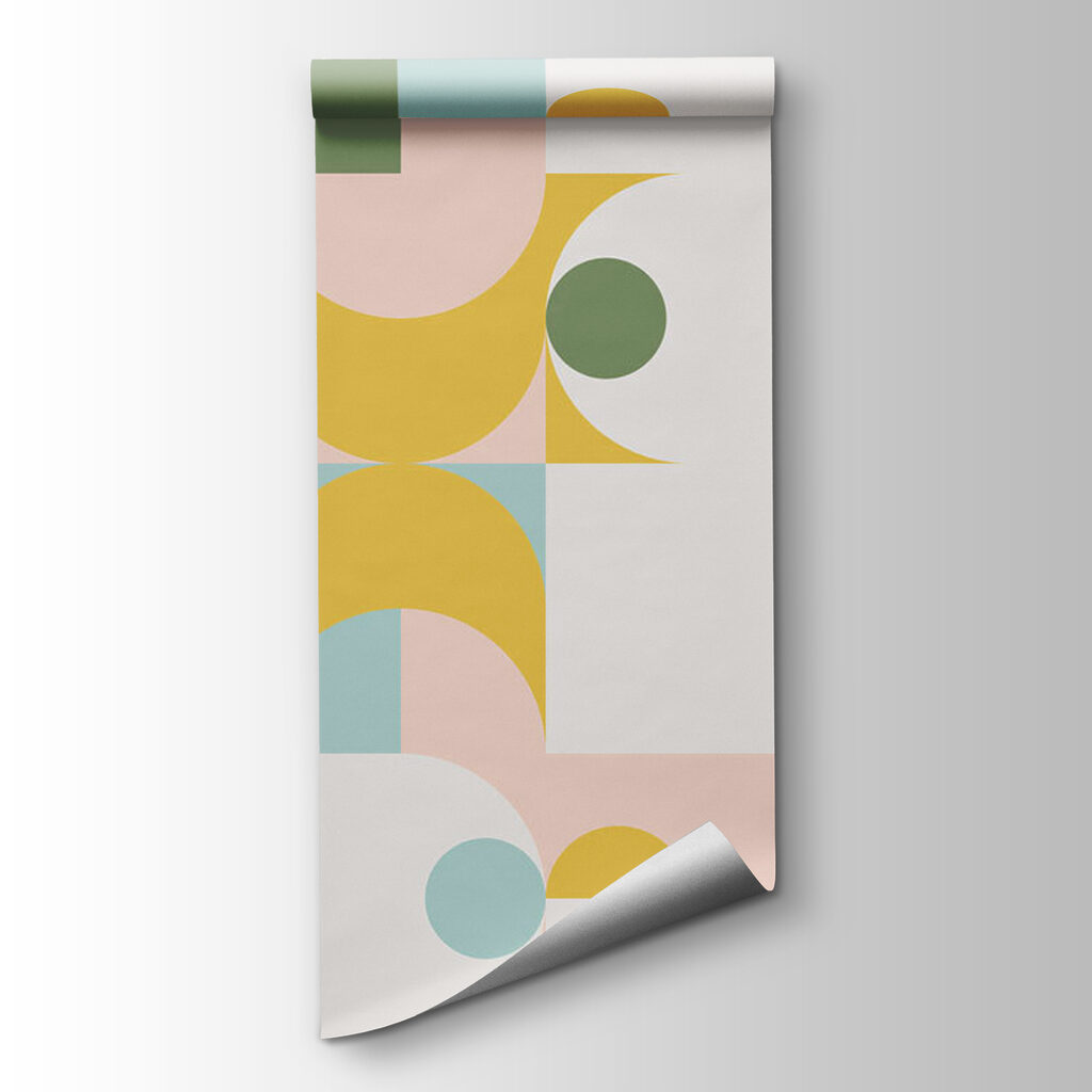 Pastelvlakken in geometrisch ritme — productweergave
