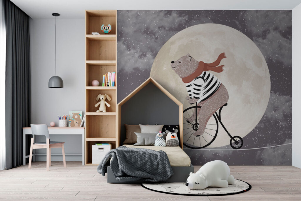 Beer fietst bij maanlicht — interieur 1