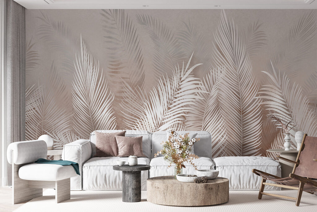 Witte palmveren rijzen op — interieur 4