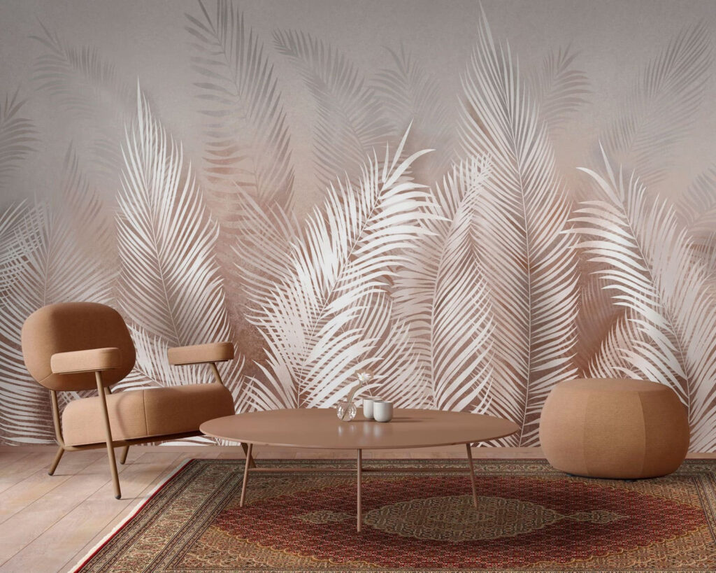 Witte palmveren rijzen op — interieur 2