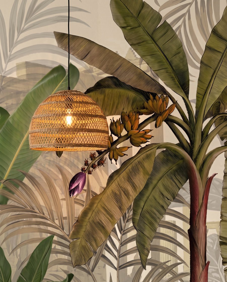 Blad boven diep groen — detail