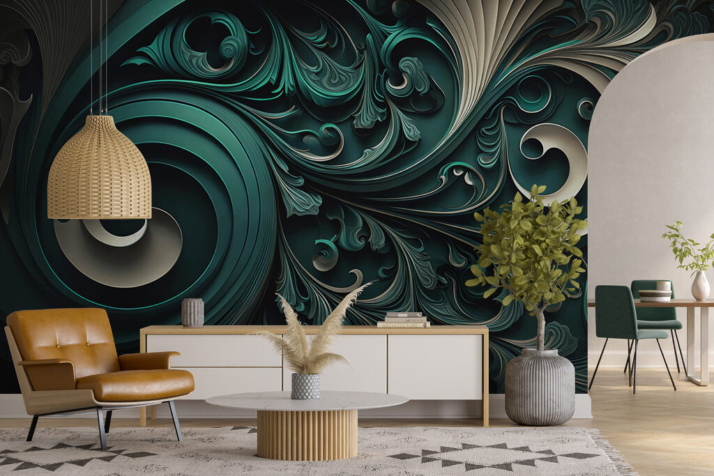 Elegante wervelingen en ingewikkelde ontwerpen — interieur 4