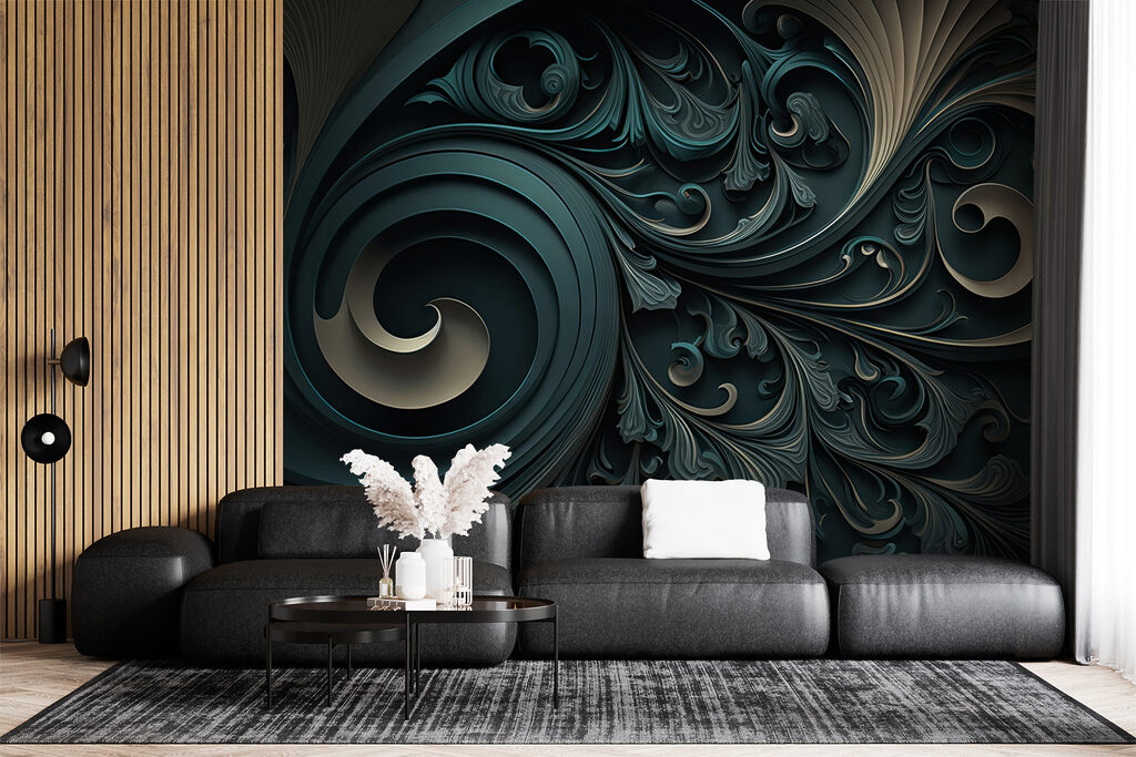 Elegante wervelingen en ingewikkelde ontwerpen — interieur 6