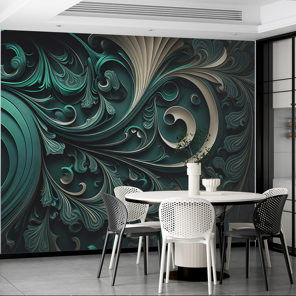Elegante wervelingen en ingewikkelde ontwerpen — interieur 7