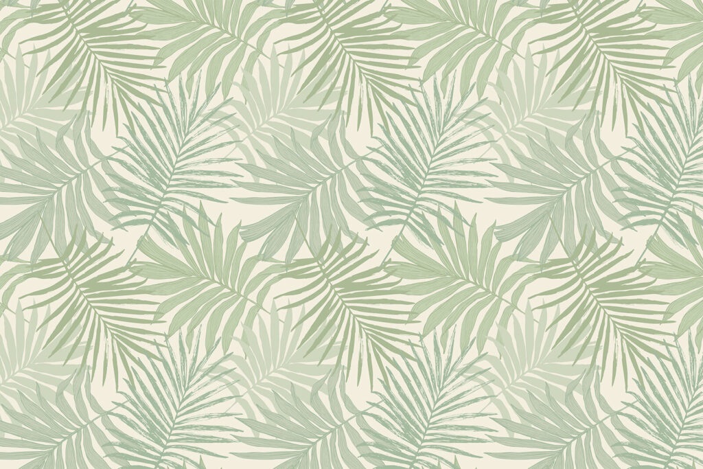 Fijne groene palmveren — volledig ontwerp