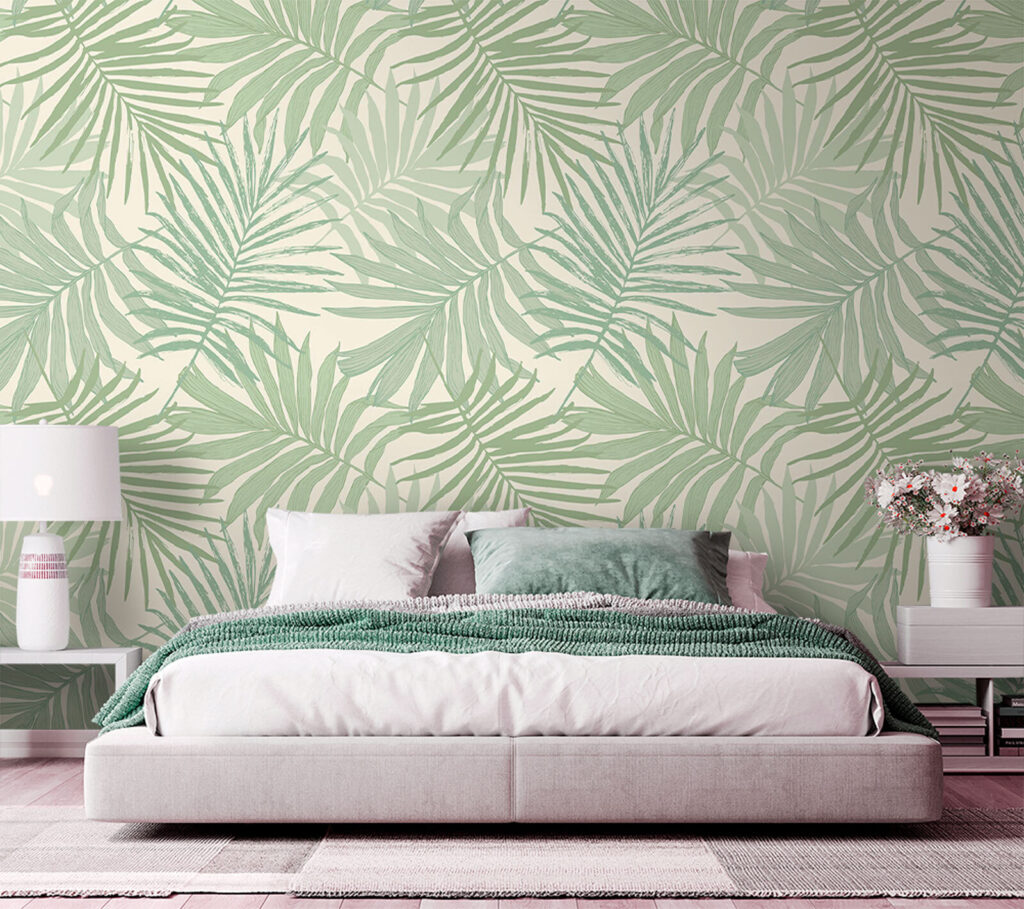 Fijne groene palmveren — interieur 2