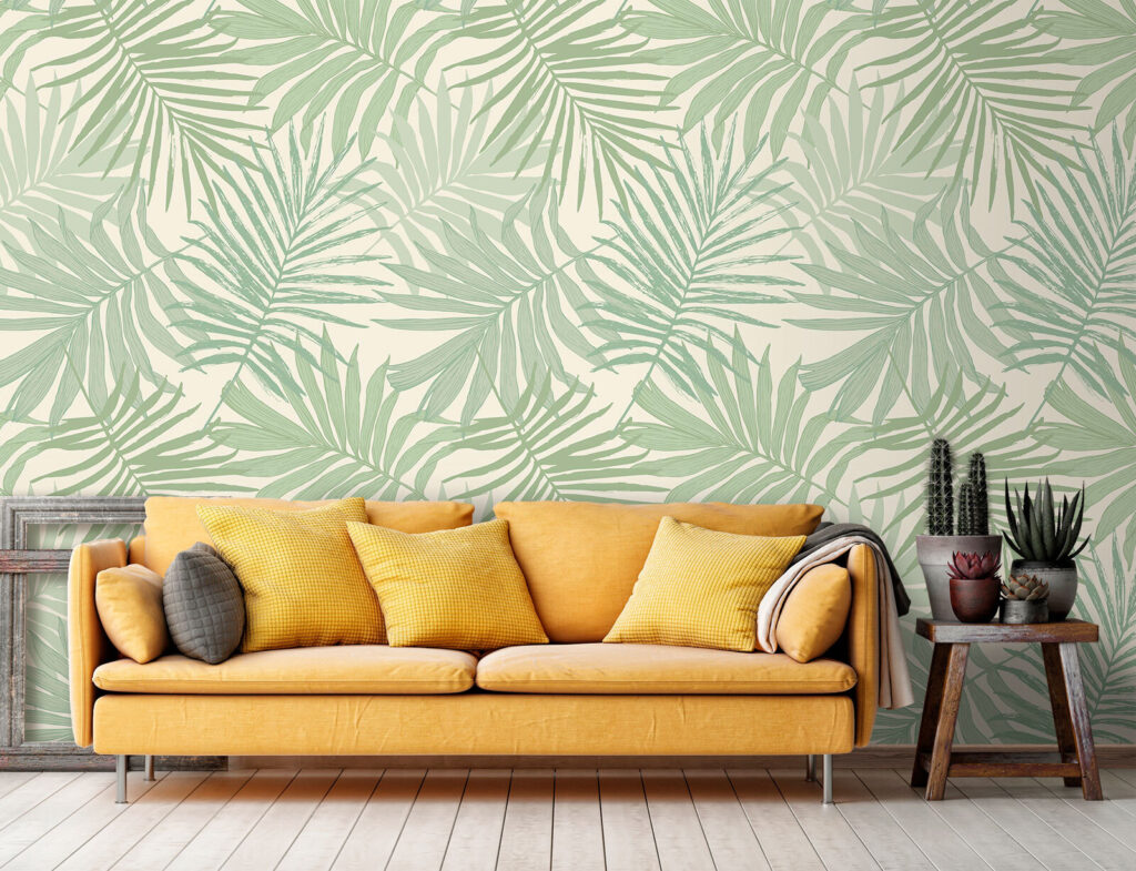 Fijne groene palmveren — interieur 3