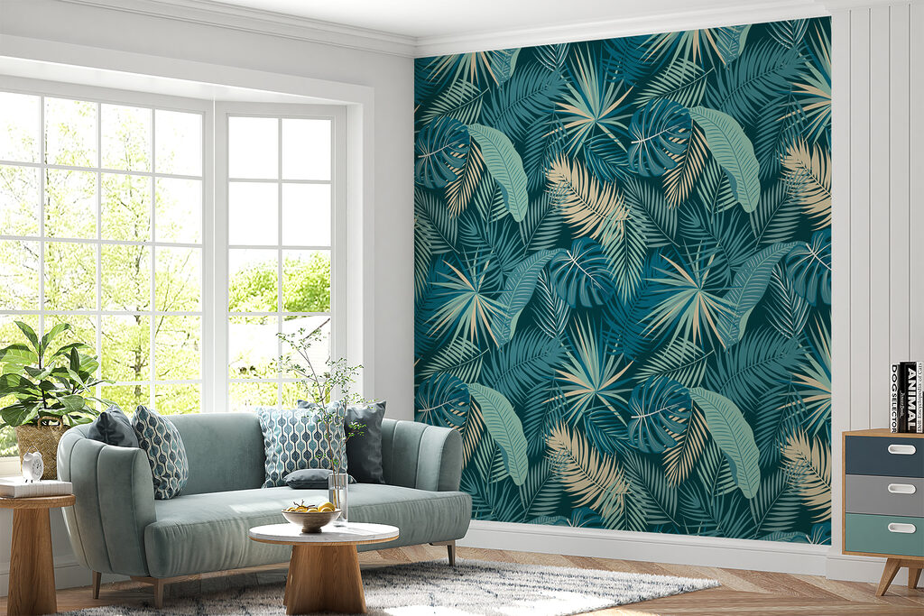 Palmen in oceaankleuren — interieur 4