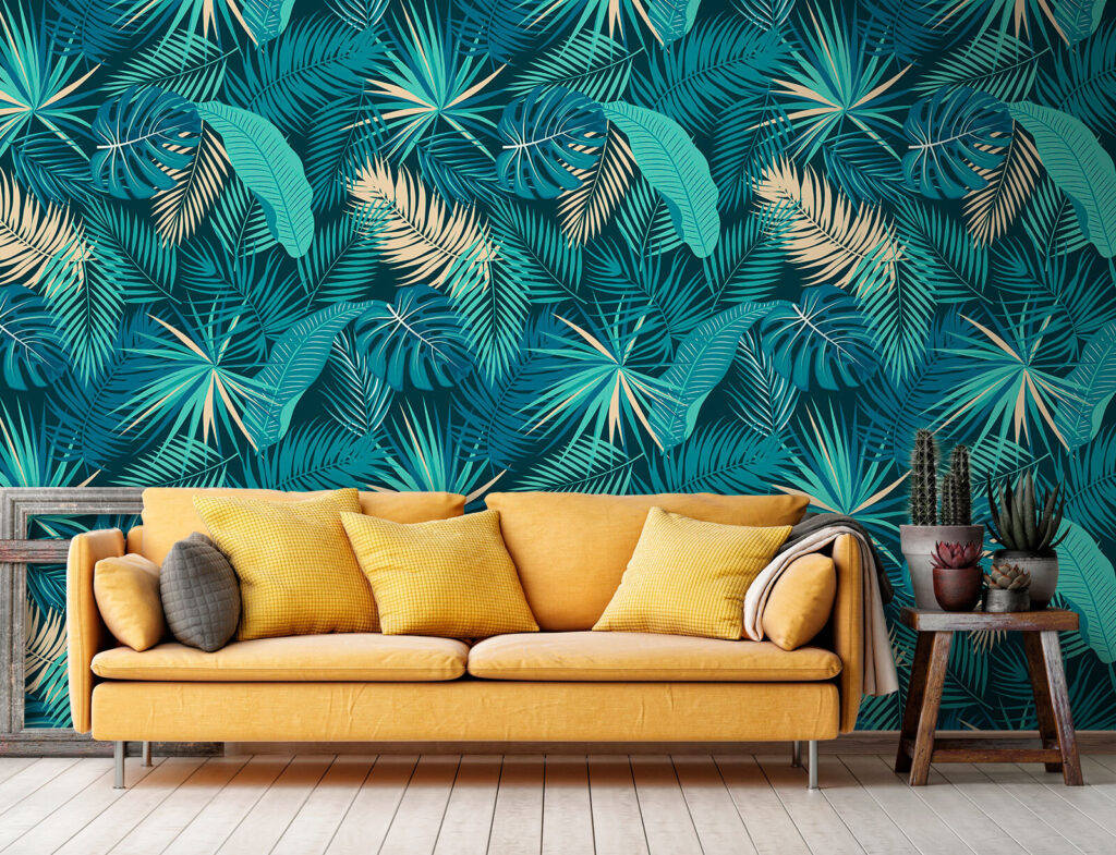 Palmen in oceaankleuren — interieur 2