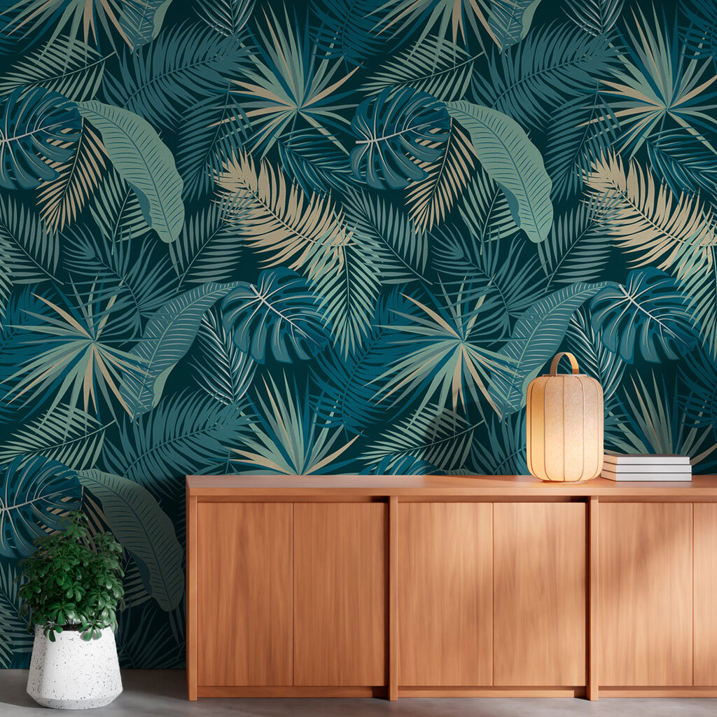 Palmen in oceaankleuren — interieur 5