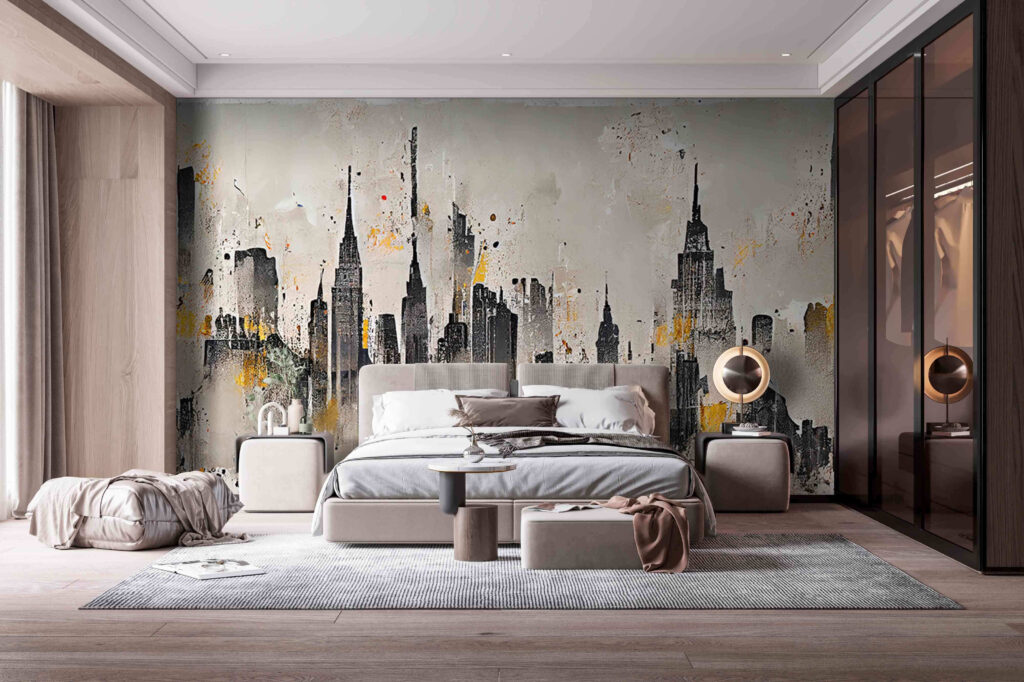Skyline in grijsoker — interieur 2