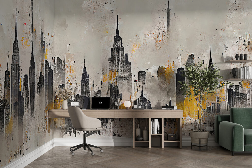 Skyline in grijsoker — interieur 4