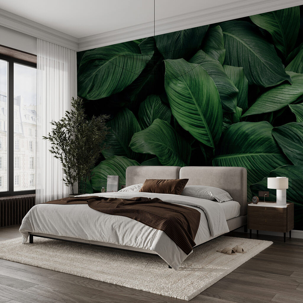 Bladnerven uit diepe schaduw — interieur 3