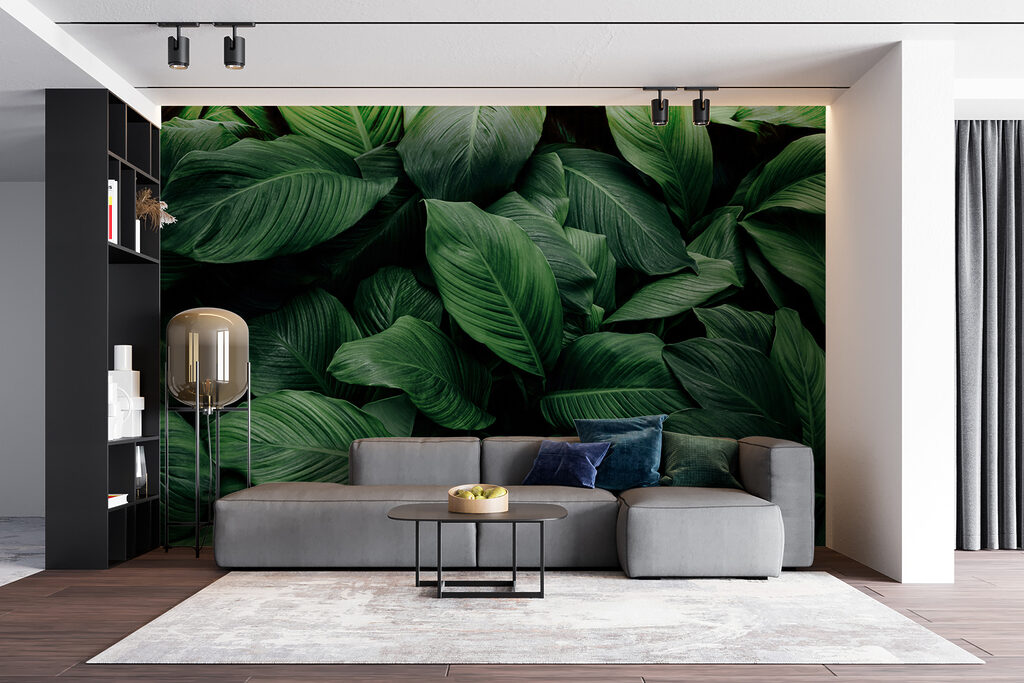 Bladnerven uit diepe schaduw — interieur 4