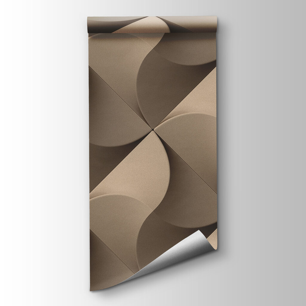 Gevouwen blaadjes in taupe — productweergave