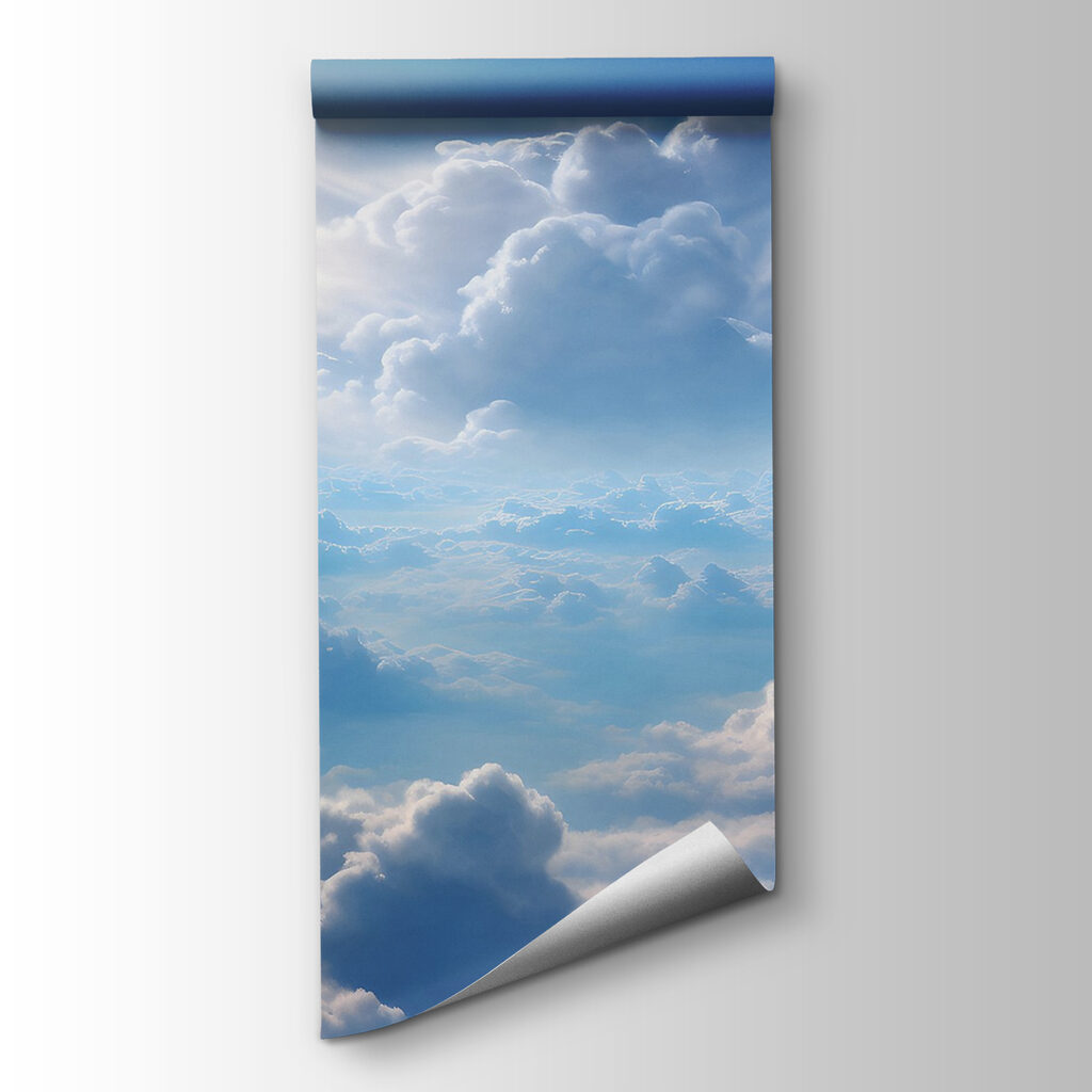 Zonlicht boven witte wolken — productweergave