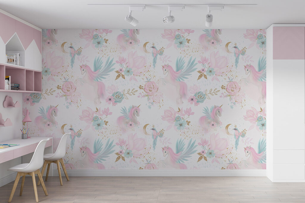 Toekans tussen pastelbloemen — interieur 3
