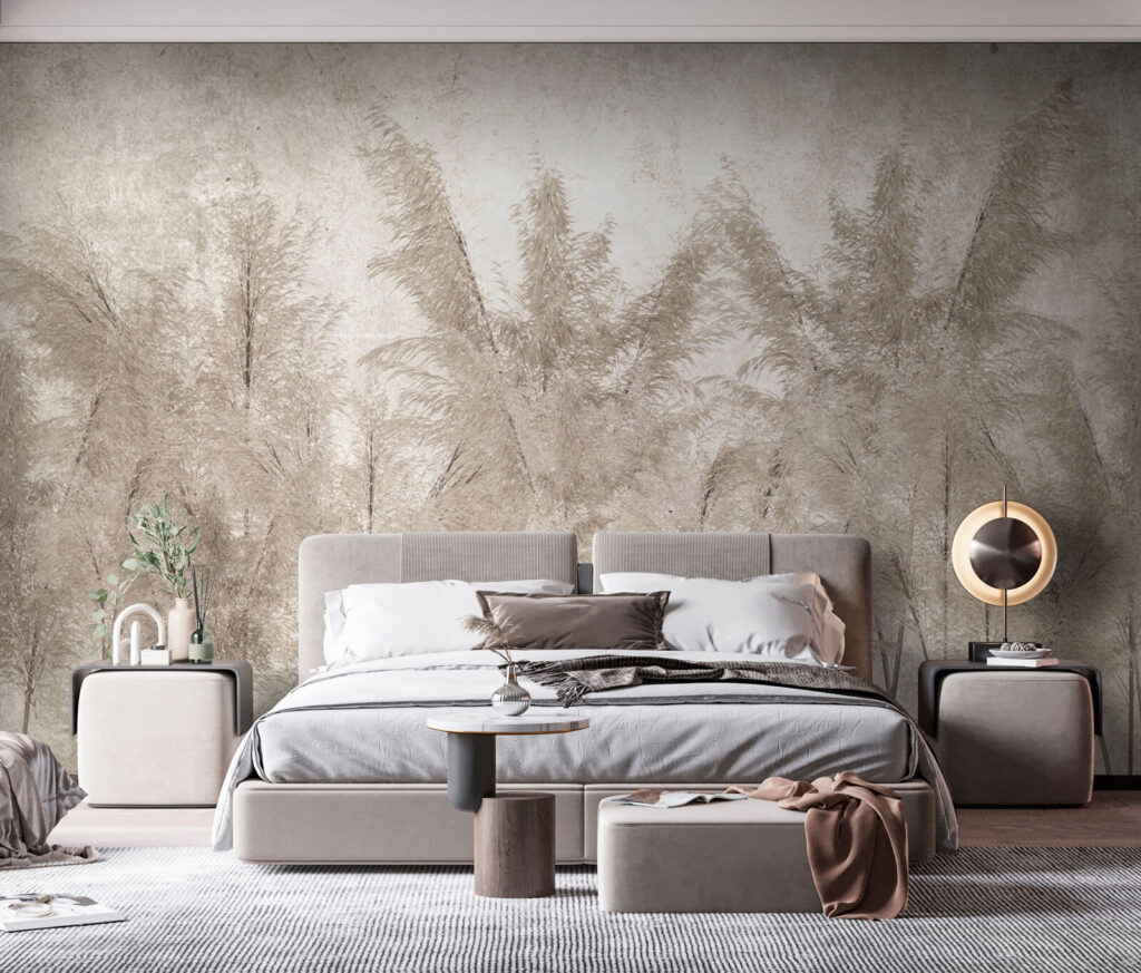 Pluimgras op verweerde zandkleur — interieur 2