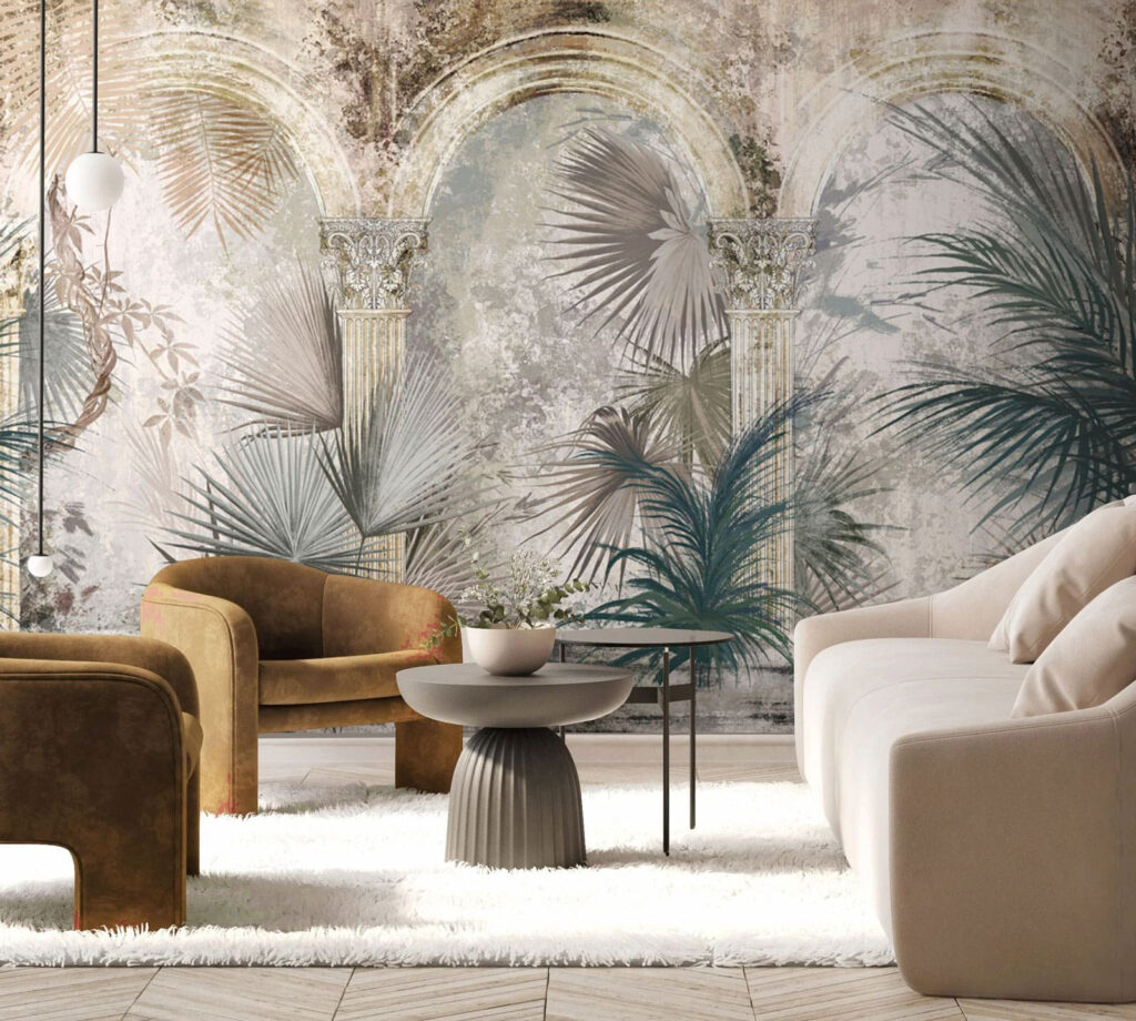 Palmen voor oude arcaden — interieur 2