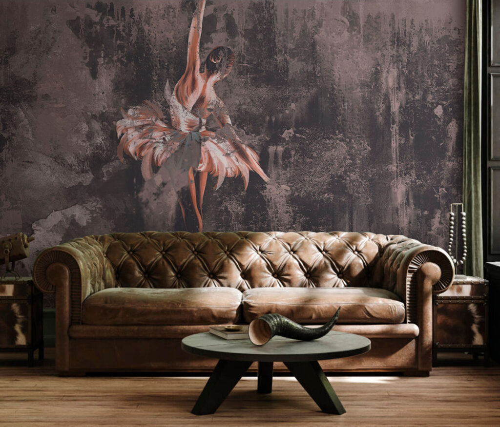 Ballerina in verweerde verflagen — interieur 2