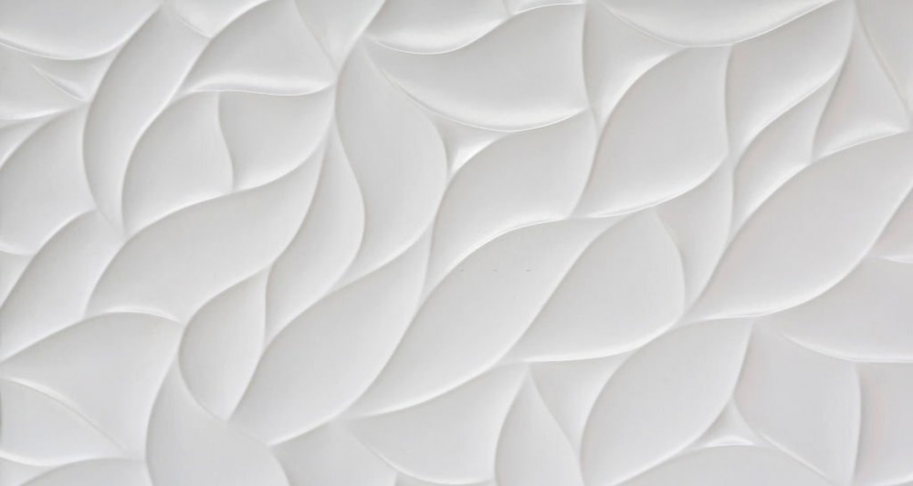 Witte bladplooien in herhaling — volledig ontwerp