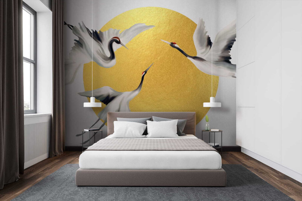 Kraanvogels voor een goudcirkel — interieur 2