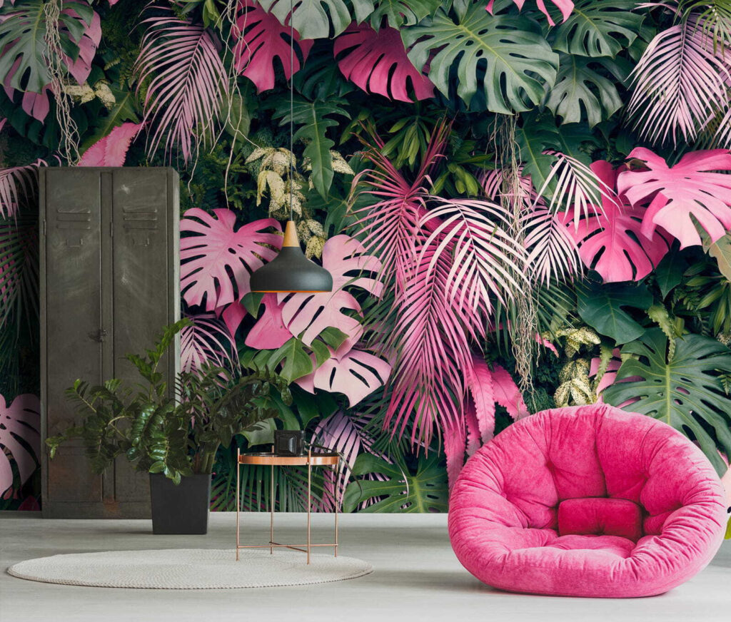 Roze bladeren in diepte — interieur 2