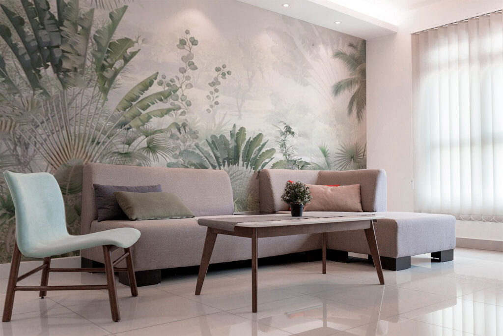 Groep planten en bomen — interieur 1