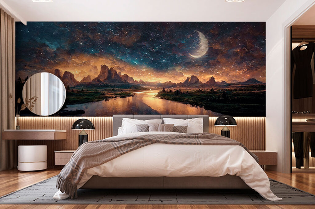 Een maan boven avondwater — interieur 2