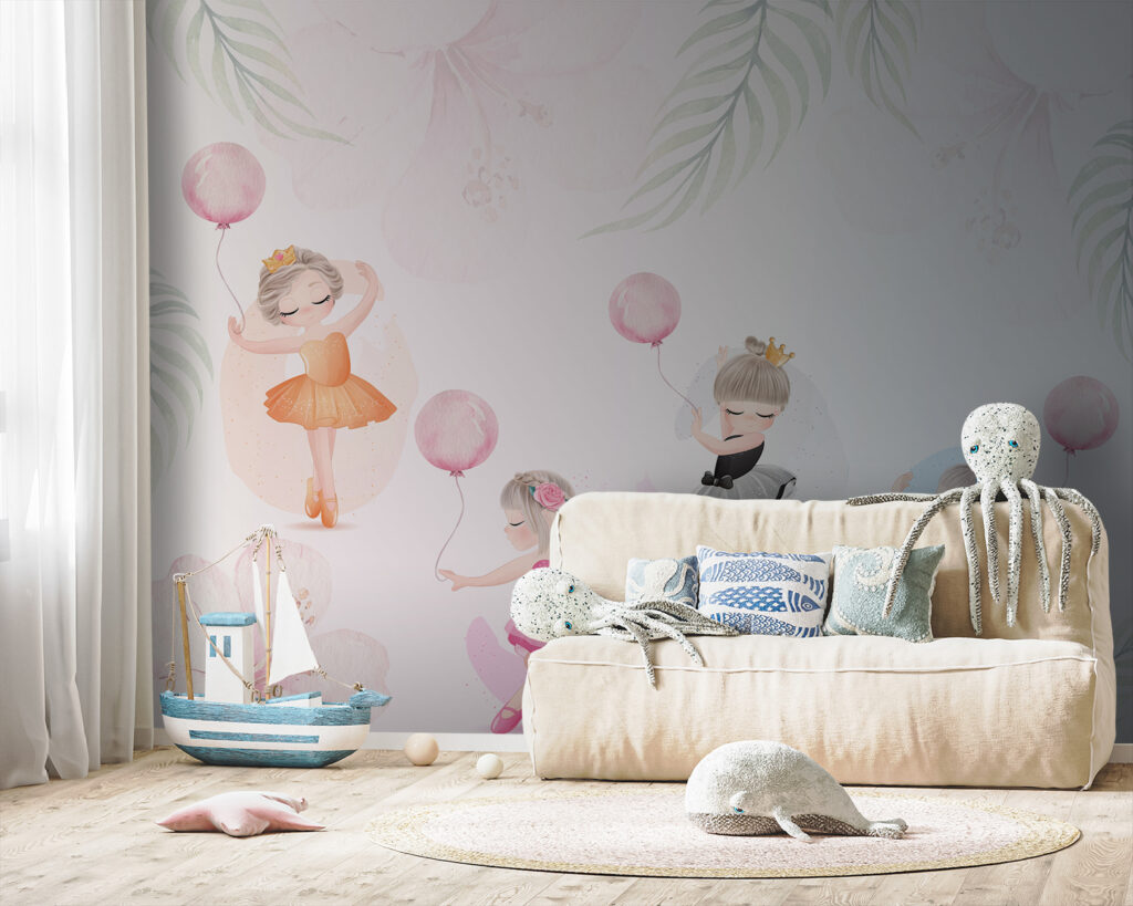 Ballerina's met roze ballonnen — interieur 3