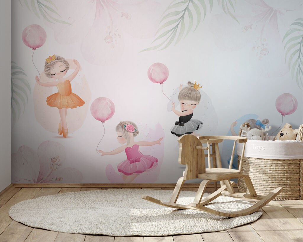 Ballerina's met roze ballonnen — interieur 6