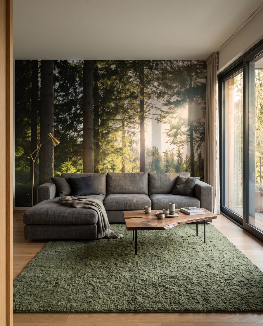 Zonlicht op groen mos — interieur 2