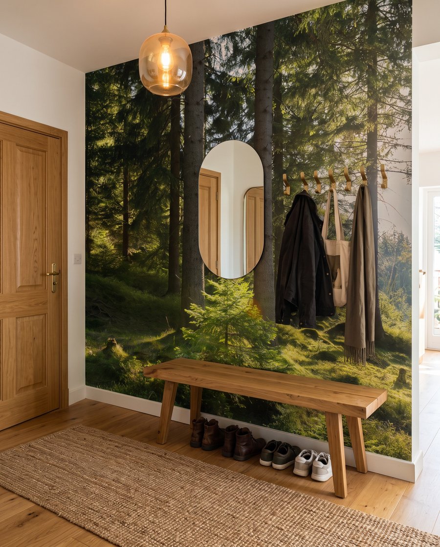 Zonlicht op groen mos — interieur 4